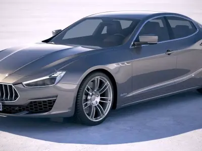 Maserati Ghibli GranLusso 2018 3D model