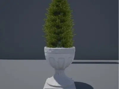 Roman Vase Low-poly 3D model