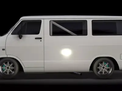 Dodge VAN Low-poly 3D model