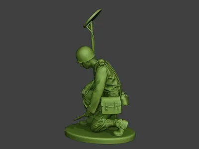 American engineer soldier ww2 Searching A9 3D print model