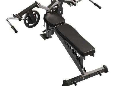 Chest Opening Accessory for Multifunction Bench 3D model