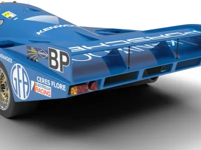 Porsche 956 Group C 1982 Kenwood Kremer Racing 3d model  3D model