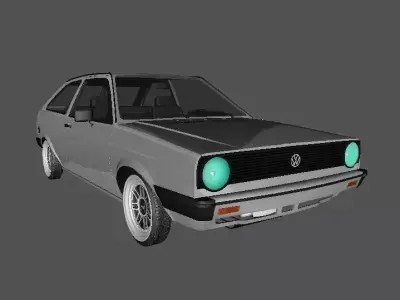 Volkswagen Gol BX MK1  Low-poly 3D model