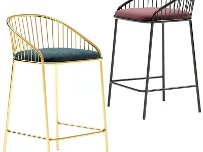 AGORA High Stool By Missana 3D model