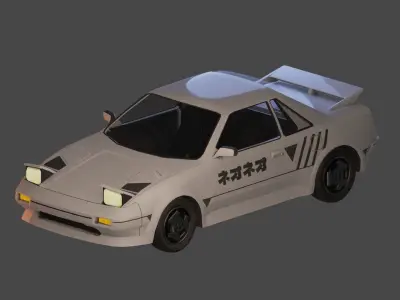 Toyota MR2 Low-poly 3D model