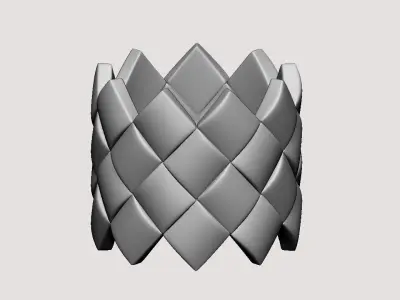 Interlaced Napkin Ring 3D print model