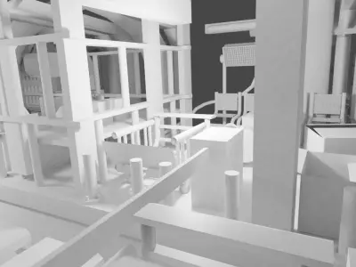 Metro Station 3D model buy