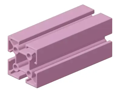 Plastic Premium Square Profile Toy 3D model