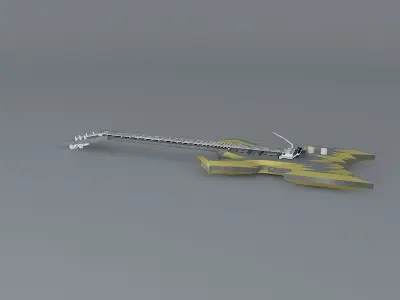 The Shocker guitar Free 3D model