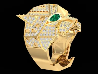 A28A Leopard Ring 3D print model