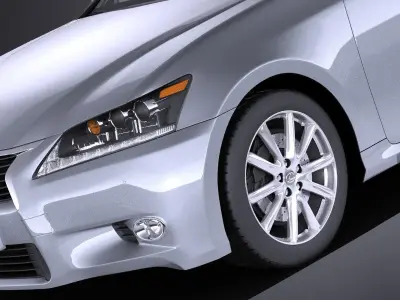 Lexus GS 300h 2015 VRAY 3D model