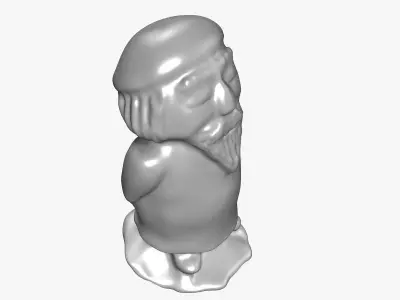 Wizard Statue 3D model