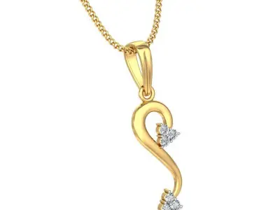 Solitaire Women Pendant 3dm STL OBJ FBX Renders Details 3D print model 40