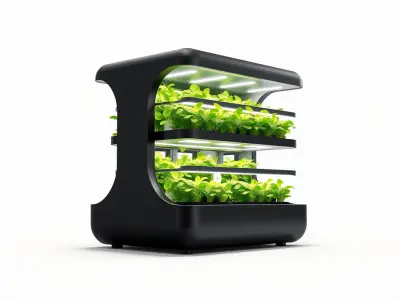 Urban Farming Module AI-Driven Nutrient LED model pack Low-poly 3D model