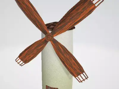 Mill lowpoly Free 3D model