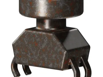 Rusty Robot Arm 3D model