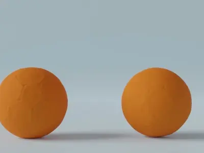 Photorealistic Old Soccer Ball Low-poly 3D model