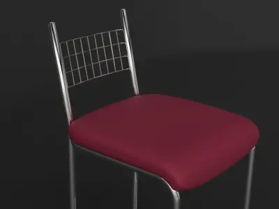 High Stool Chair 3D model