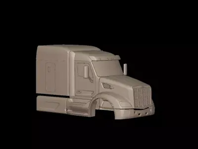 2014 Peterbilt 579 Sleeper TRUCK 3D PRINT MODEL 3D print model