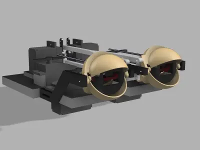 Animatronic Eye structure 3D print model