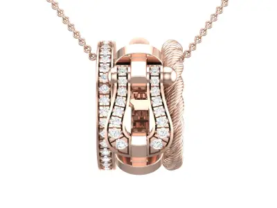 Force Rise Necklace 3D print model