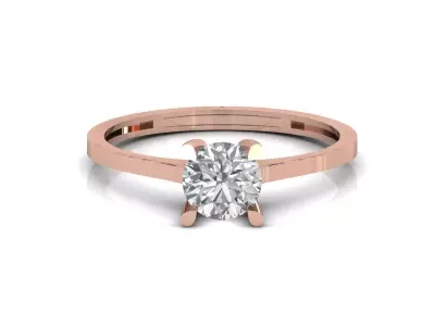 STL 3DM Print Ready Women Diamond Ring Lightweight Printable  3D print model