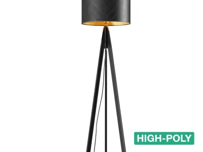 Floor Lamp - Veritate - High- and Low-poly  3D Model Collection