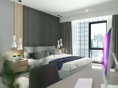 Design Master Bedroom Low-poly 3D model