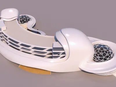 0021 - Organic Curve Hotel - 2Ds Plans - 3Ds Files 3D model