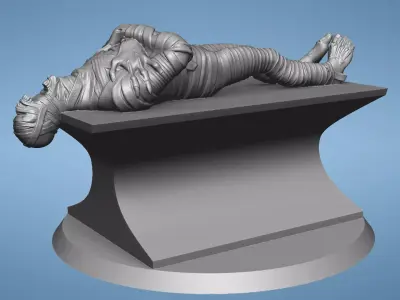 Mummy Tomb - Pen Holder Apple - Wacom - Default Pen 3D print model