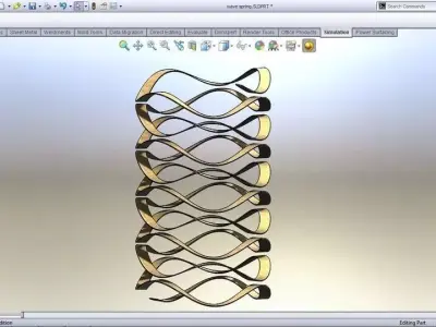 wave spring Free 3D model purchase
