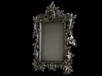 Frame barocco floral 3D print model