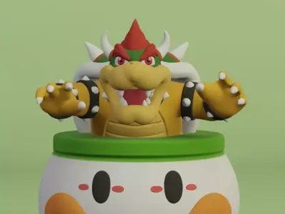 Bowser Clown Car  3D print model
