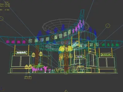 Exhibition - Area - 15X15-3DMAX2009-01 3D model
