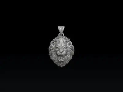 Lion Pendant 3D print model