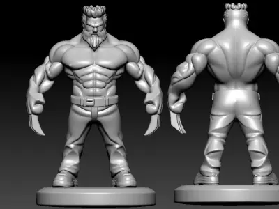 Mutant logan statue - 3D print 3D print model