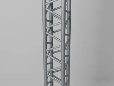 Metal truss set 3D model
