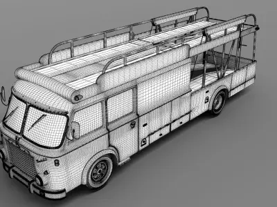 Fiat 642 RN2 Bartoletti Race Transporter 3D model