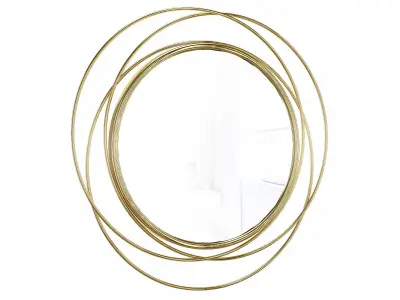 Ansley Glam Distressed Accent Mirror 3D model