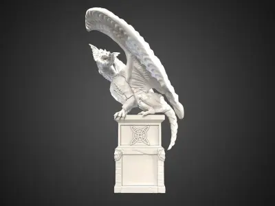 Dragon Statue  3D print model purchase