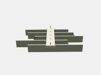 LUSTIGT Wall shelf Low-poly 3D model