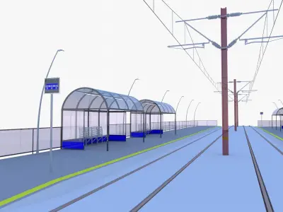 Tram stops collection