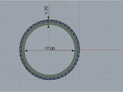 wedding ring 3D print model