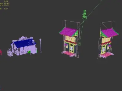 Game Mountain - Architecture - House 02 3D model