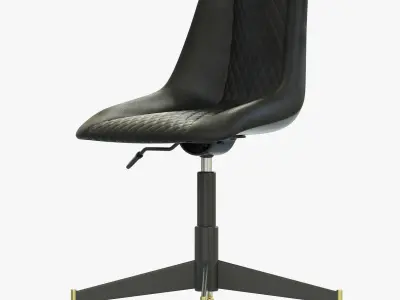 Restoration Hardware Bucket Seat Desk Chair 3D model