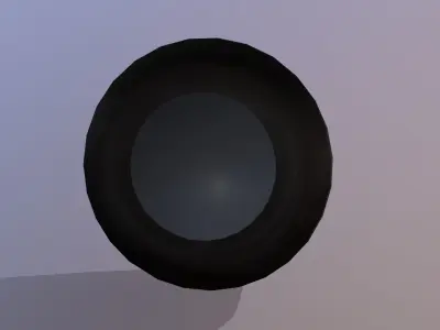 Truck Tyre Low-poly 3D model get