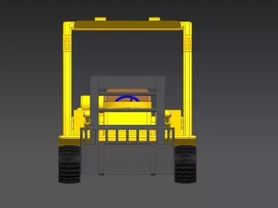 Forklift Assembly 3D print model