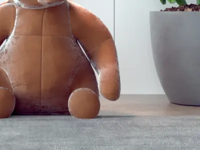 Bear Modern Doll 3D model