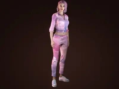 New 3d character Female model 3D model