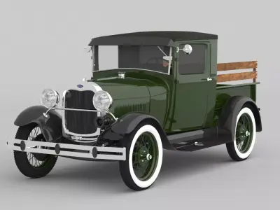 1929  Model A Pickup 3D model